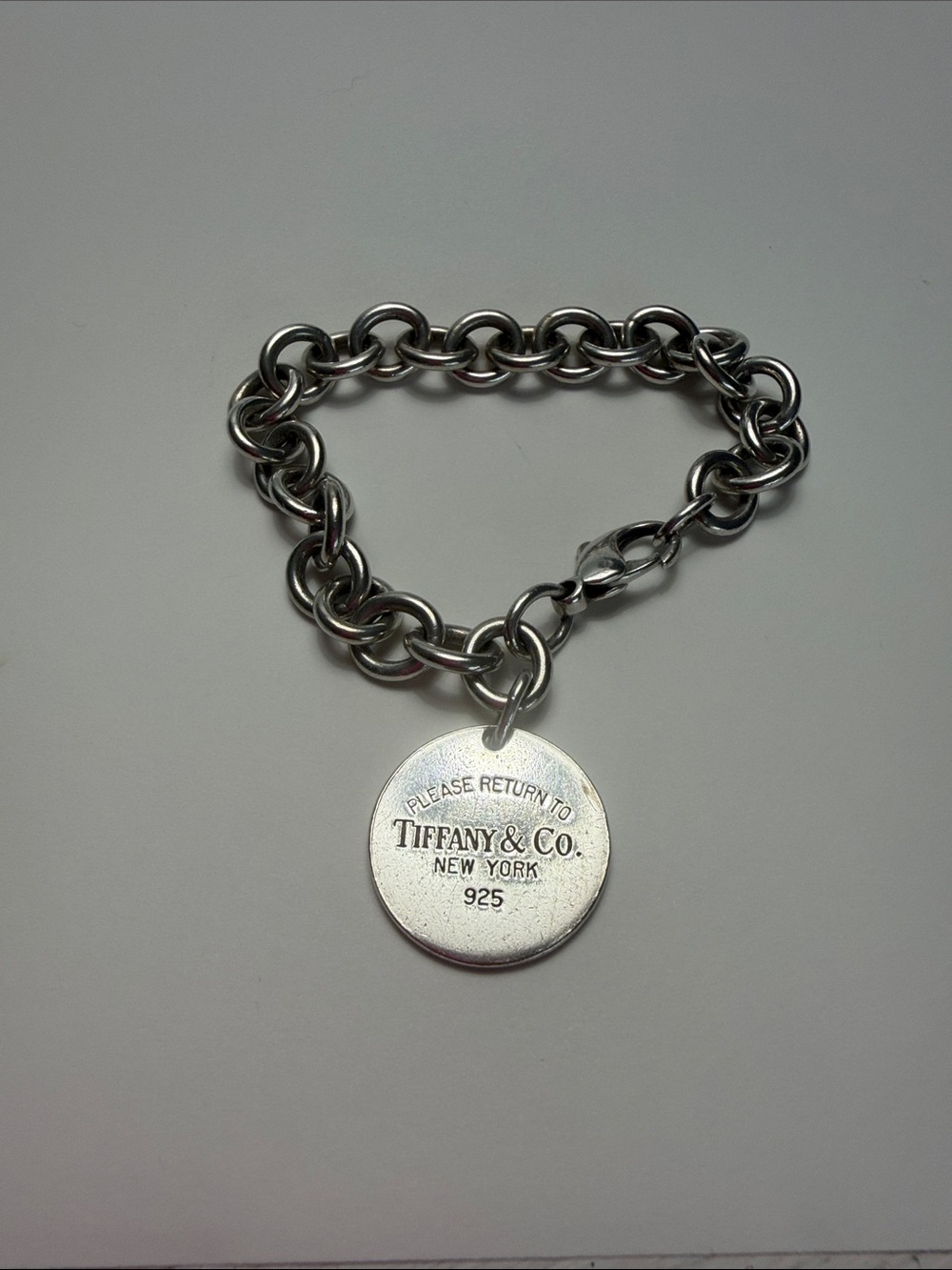 Tiffany & Co. Silver women’s Round Tag Link Bracelet